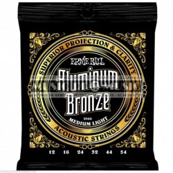 Ernie Ball 2566 - Jeu de cordes Bronze Aluminium 12-54 pour guitare acoustique