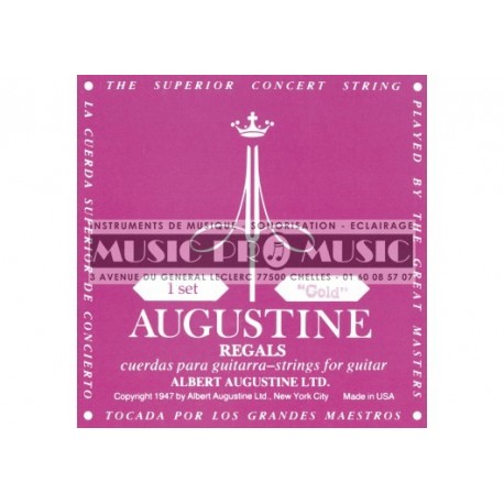 Augustine RGGOLD - Jeu de cordes Gold Tension Normale pour guitare classique