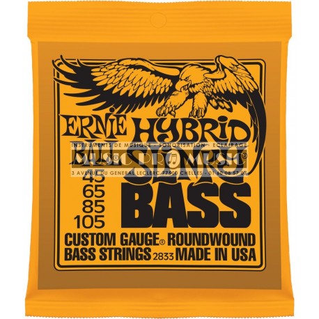 Ernie Ball 2833 - Jeu de cordes pour basse 45-105