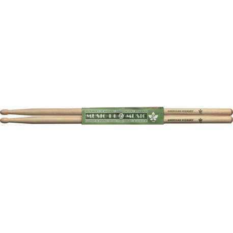 Stagg SHV7A - Paire de Baguettes Hickory série V /7A - Pointe en Bois