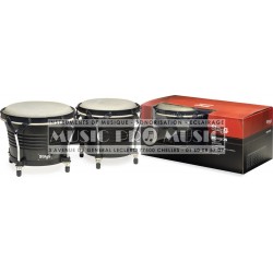 Stagg BW-200-BK - Bongos latins en bois de 75" et 65" noirs