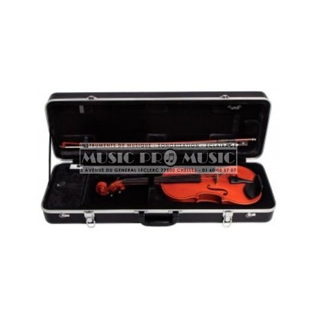 Gewa 401607 - Violon 4/4 avec touche en ébène + étui ABS