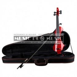 Gewa GS401661 - Violon électrique rouge 4/4 + softcase