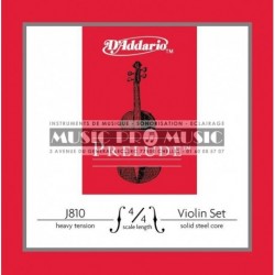 D'Addario J810-4-4M - Jeu de cordes pour violon 4/4 medium