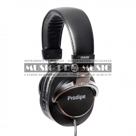 Prodipe 3000B - Casque d'écoute professionnel polyvalent noir