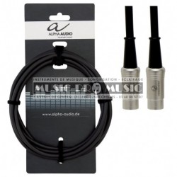 Alpha Audio 190775 - Câble MIDI 1,5 mètres