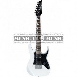 Ibanez GRGM21GB-WH - Guitare électrique blanche micro