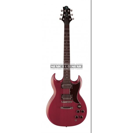 Greg Bennett TR1-WR - Guitare électrique rouge double cut