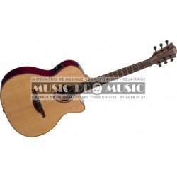 Lâg T100ACE-BLK - Guitare électro-acoustique auditorium cutaway noire