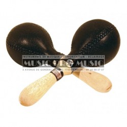 Remo RC-P003-00 - Paire de mini maracas noires modèle professionnel Crown Percussion