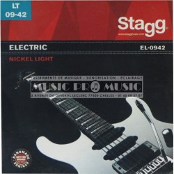 Stagg EL-0942 - Jeu de cordes en acier nickelé pour guitare électrique