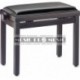 Stagg PB39-RWM-SBK - Banquette de piano couleur palissandre mat avec pelote en skai noir