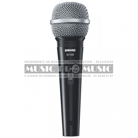 Shure SV100A - Micro polyvalent cardioide dynamique avec câble XLR vers Jack