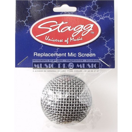 Stagg SPA-M58H - Bonnette de rechange en métal pour micro à tête sphérique