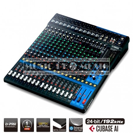 Yamaha CMG20XU - Table de mixage 20 canaux avec effets spx