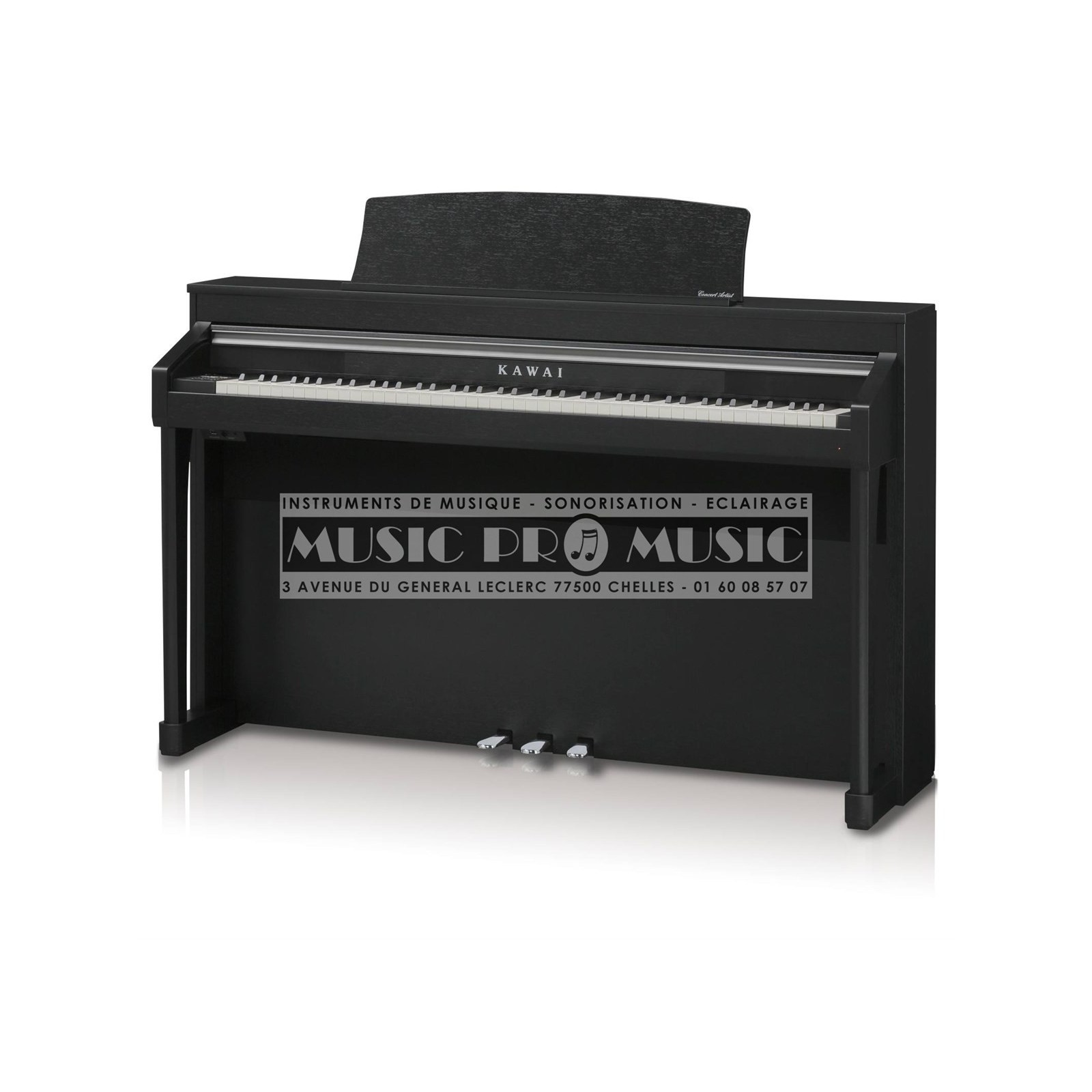 Kawai CA97 Piano numerique noir satine avec meuble