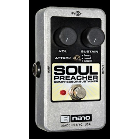 Electro-Harmonix EHXNASOPREA - Pédale d'effet compresseur Soul Preacher