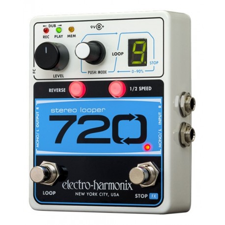 Electro-Harmonix EHX720 - Pédale d'effet looper 720 Stereo Looper