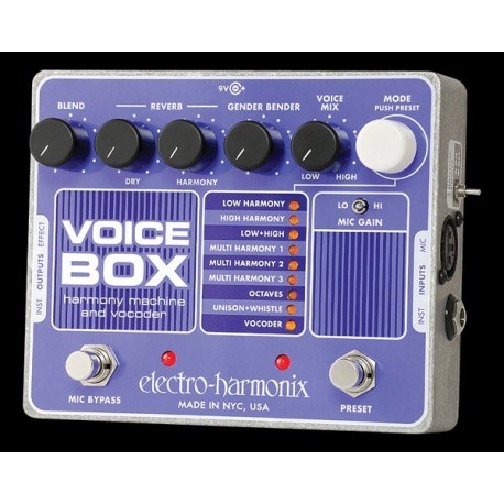 Electro-Harmonix EHXVOICE - Pédale d'effet pitch/harmoniseur Voice box