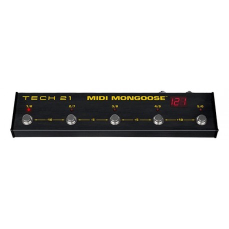 Tech 21 T21MON - Pédalier programmable MIDI Mongoose