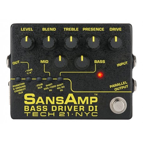 Tech 21 T21SABDI2 - Préampli pour basse Bass Driver D.I. V2