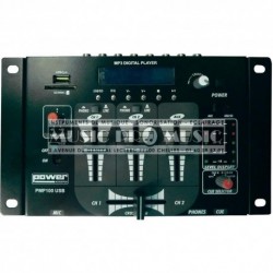 Power Acoustics PMP100-USB - Mixer DJ et sonorisation lecteur usb mp3