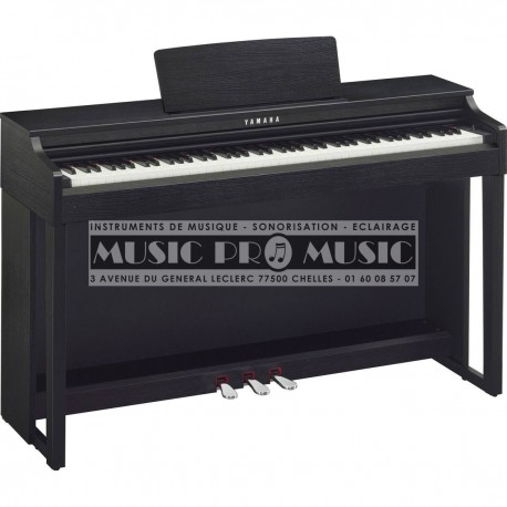 Yamaha CLP-525B - Piano numérique noir satiné avec meuble