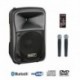 Power Acoustics BE 9412 UHF ABS - Sono portable CD MP3+USB+DIVX+2 micros main+bluetooth