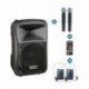 Power Acoustics BE 9700 UHF PT MK2 - Sono Portable 200W + 100W + 2 Micros + Serre-tête + DVD + USB