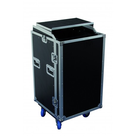 Power Acoustics FCP 16 U DS - Flight Case 16U + Plan Incliné + Plateau