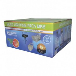 Power Lighting GOLD PACK MK2 - Pack: 1 laser + 1 maf + 1 derby + 1 sphero magik led