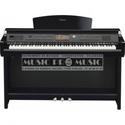 Yamaha CVP705PE - Piano numérique arrangeur noir laqué avec meuble