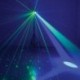Power Lighting METEOR VII - Jeux de lumière 3-en-1 : Beam Moonflower, Strobe, Laser multipoints Rouge et Vert