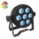 Power Lighting PAR SLIM 7x10W QUAD - Par Slim 7 Leds de 10W 4-en-1