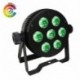 Power Lighting PAR SLIM 7x10W QUAD - Par Slim 7 Leds de 10W 4-en-1