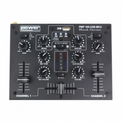 Power Acoustics PMP 100 USB MK2 - Mixer 3 entrées avec USB player