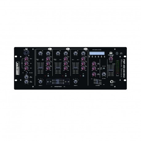 Power Acoustics PMP 400 USB MK2 - Mixer 12 entrées avec USB player