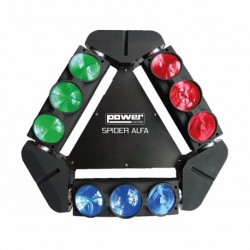 Power Lighting SPIDER ALFA - Effet lighting 9x12W led CREE