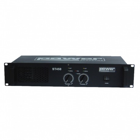 Power Acoustics ST 450 - Amplificateur 2x220W RMS sous 4 Ohms