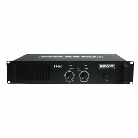 Power Acoustics ST 600 - Amplificateur 2x300W RMS sous 4 Ohms