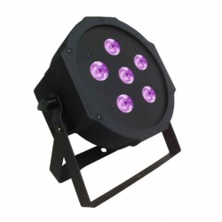 Power Lighting UV PAR 6X3W - Par Slim 6 Leds de 3W UV