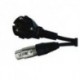 Power Acoustics CAB 2095 - Câble d'alimentation 10m - XLR 3 PIN Mâle - XLR 3 PIN Femelle
