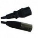 Power Acoustics CAB 2095 - Câble d'alimentation 10m - XLR 3 PIN Mâle - XLR 3 PIN Femelle