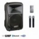 Power Acoustics BE 9412 UHF MEDIA - Sono portable MP3+USB+2 micros main UHF