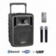 Power Acoustics BE 9208 UHF MEDIA - Sono portable MP3+USB+2 micros main UHF