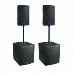 Definitive Audio KOALA NEO 2400 QUAD - Pack 2xkoala 8aw + 2xkoala 12aw sub - barres incluses