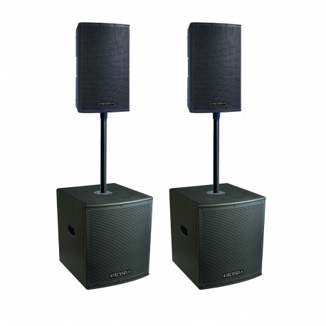 Definitive Audio KOALA NEO 2400 QUAD - Pack 2xkoala 8aw + 2xkoala 12aw sub - barres incluses