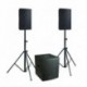 Definitive Audio KOALA NEO 2100 TRI - Pack 2xKOALA 10AW DSP + 1xKOALA 15AW SUB - pieds inclus