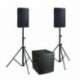 Definitive Audio KOALA NEO 1500 TRI - Pack 2xKOALA 8AW + 1xKOALA 12AW SUB - pieds inclus