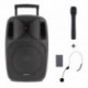 Power Acoustics MOOVY 15 MK2 - Sono portable 15’’ sur batterie + 1 micro main VHF + 1 micro serre-tête